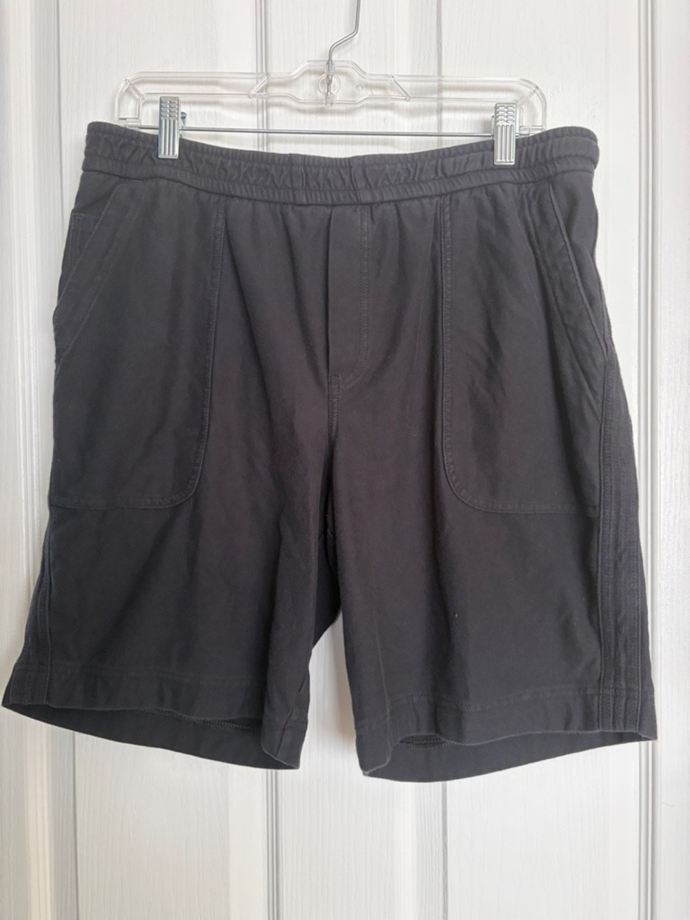 Men's Black Casual Drawstring Shorts